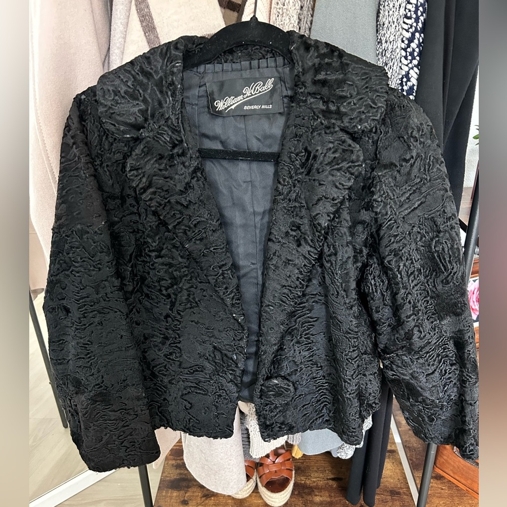 RARE FIND. Vintage Persian Lamb Fur Coat.